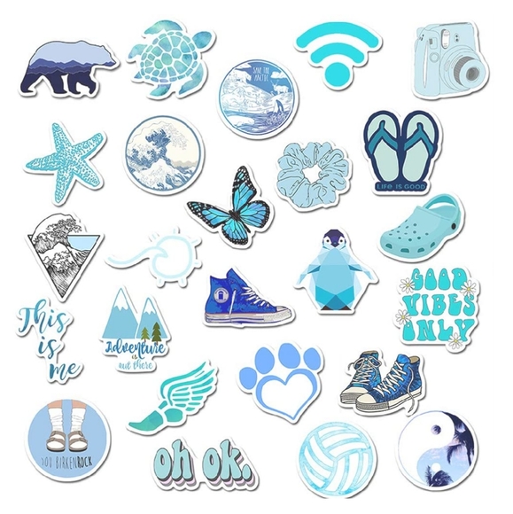 15pcs VSCO Aesthetic Waterproof Vinyl Stickers - Picture 2 of 3